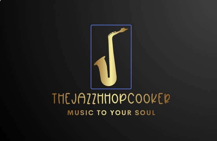 Logo of TheJazzHopCooker featuring musicians and text "Music to Your Soul", highlighting the essence of Jazz.